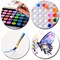 48 Colors Washable Watercolor Paint Set with 3 Brushes and Palette, Non-toxic Paints Sets for Kids, Adults, Beginners Artists, Make Your Painting Talk